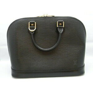 Louis Vuitton Alma Epi Handbag Black